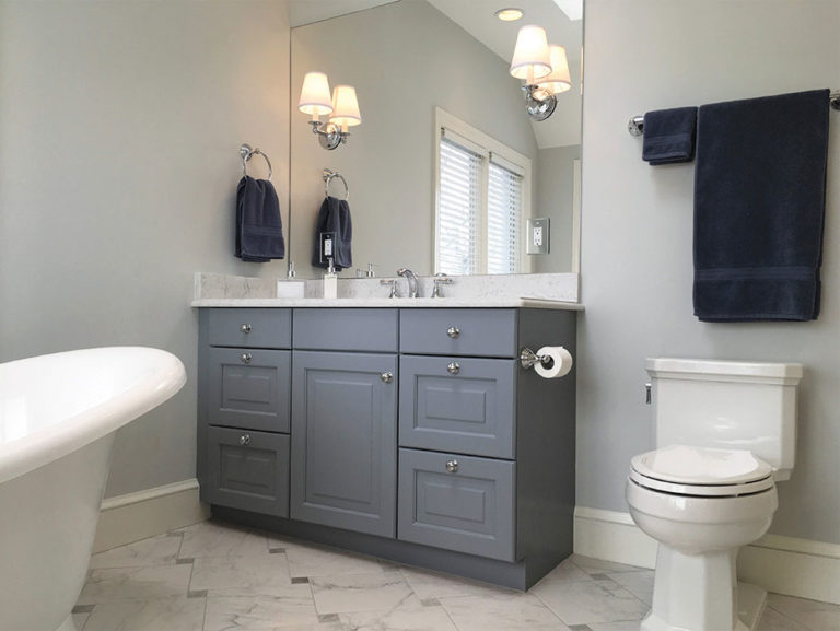 Modern Master Bath | Bathroom Wall Cabinets | Alexandria VA